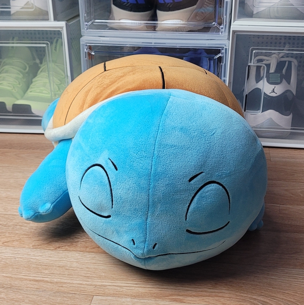 Pokemon 45cm Plush Sleeping Squirtle Soft Toy